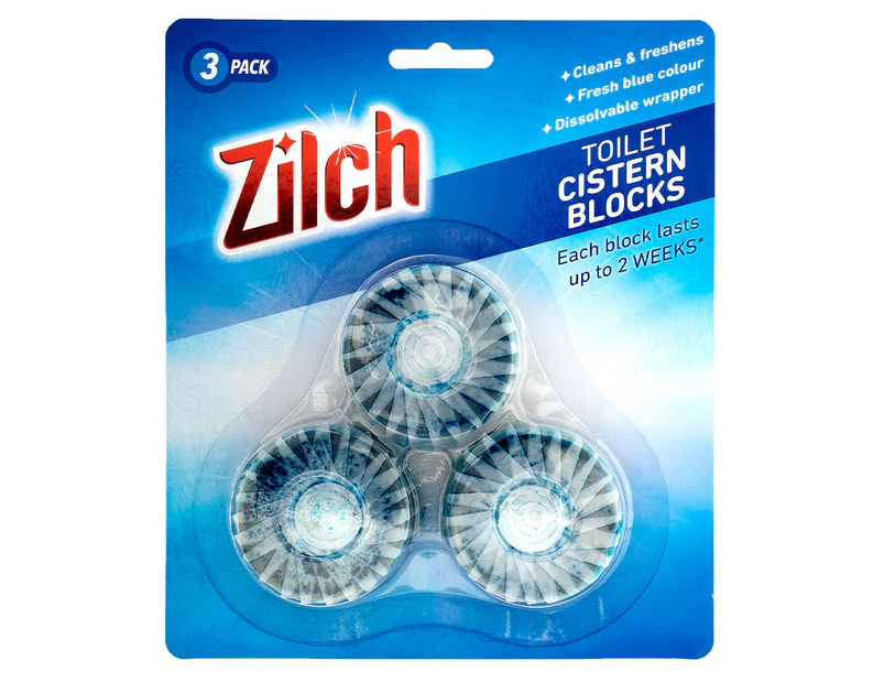 Zilch Long Lasting Toilet Cistern Blocks 3pk