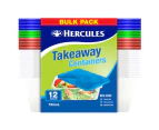 Hercules 750mL Takeaway Food Containers 12pk