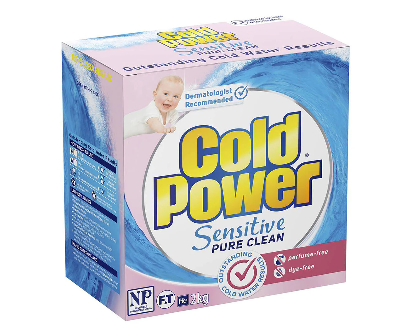 Cold Power Pure Sensitive Laundry Powder 2kg