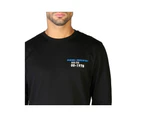 Applique Logo Slim Fit Cotton T-Shirt - Black