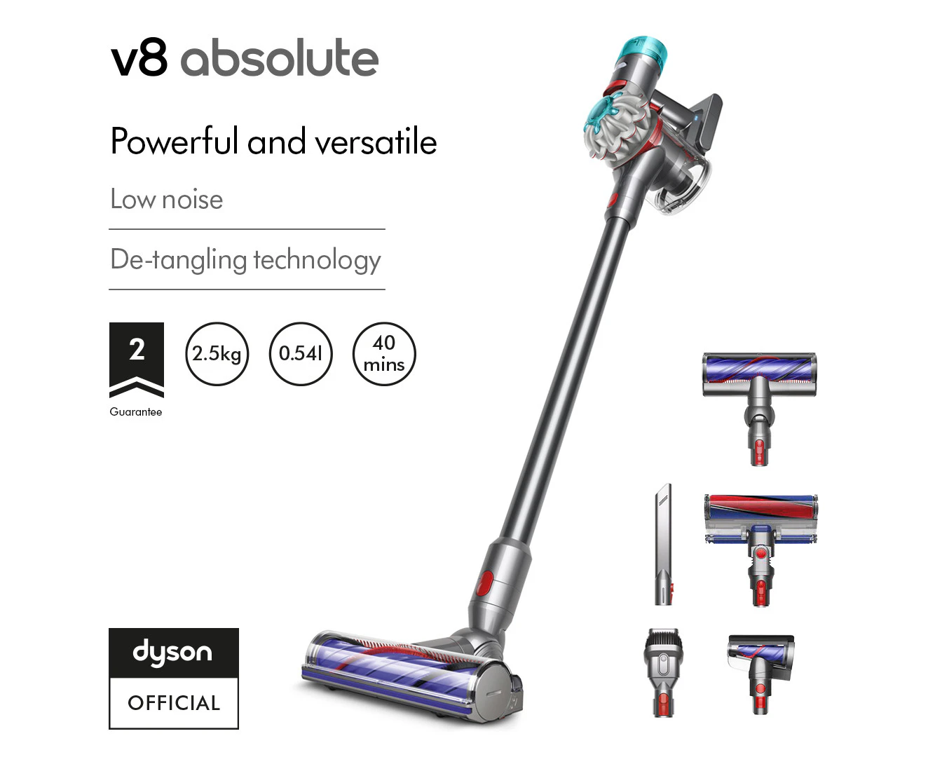 V8 Absolute stick vacuum