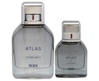 Atlas by Tumi for Men - 2 Pc Gift Set 3.4oz EDP Spray, 1oz EDP Spray