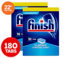 2 x 90pk Finish Classic Dishwashing Tabs