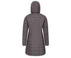 Mountain Warehouse Womens Furnace Down Long Length Padded Jacket (Dark Grey) - MW1801