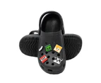 Minecraft Childrens/Kids Charm Clogs (Black) - NS7621