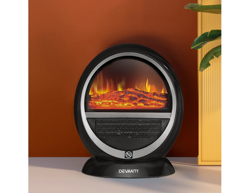Devanti Electric Fireplace Fire Heaters 1500W