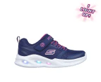 Skechers Girls' S-Lights Sola Glow Sneakers - Navy