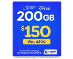Catch Connect 365 Day Mobile Plan - 200GB