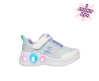 Skechers Toddler Girls' S-Lights Princess Wishes Sneakers - Lavender/Multi