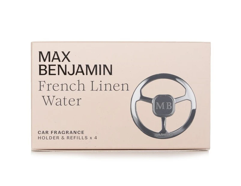 Max Benjamin Car Fragrance Gift Set  French Linen Water 4pcs