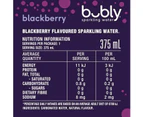 Bubly Blackberry Flavoured Sparkling Water Can 375 ml Pack of 8