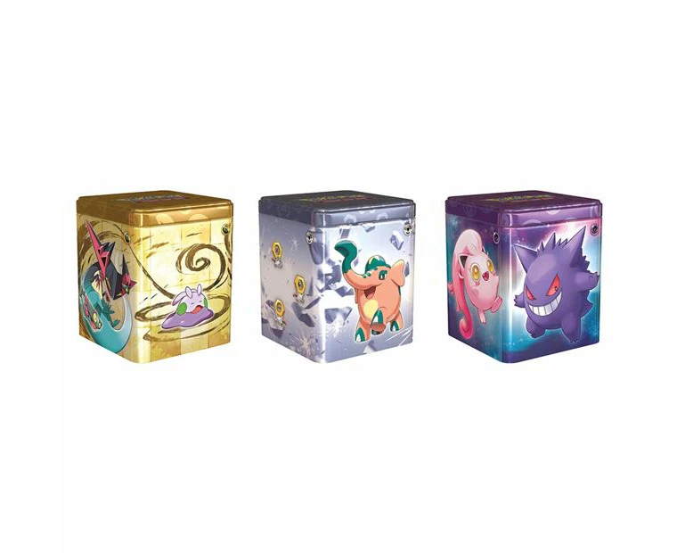 Pokemon TCG Stacking Tin Trading Card Game Kids/Children Collectible Asst 6y+