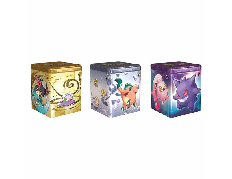 Pokemon TCG Stacking Tin Trading Card Game Kids/Children Collectible Asst 6y+