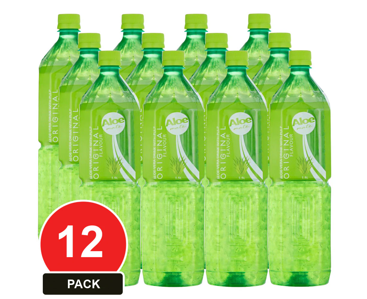 12 Pack, Aloe Mate Aloe Vera 1.5l Original