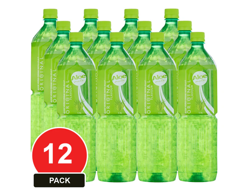 12 Pack, Aloe Mate Aloe Vera 1.5l Original