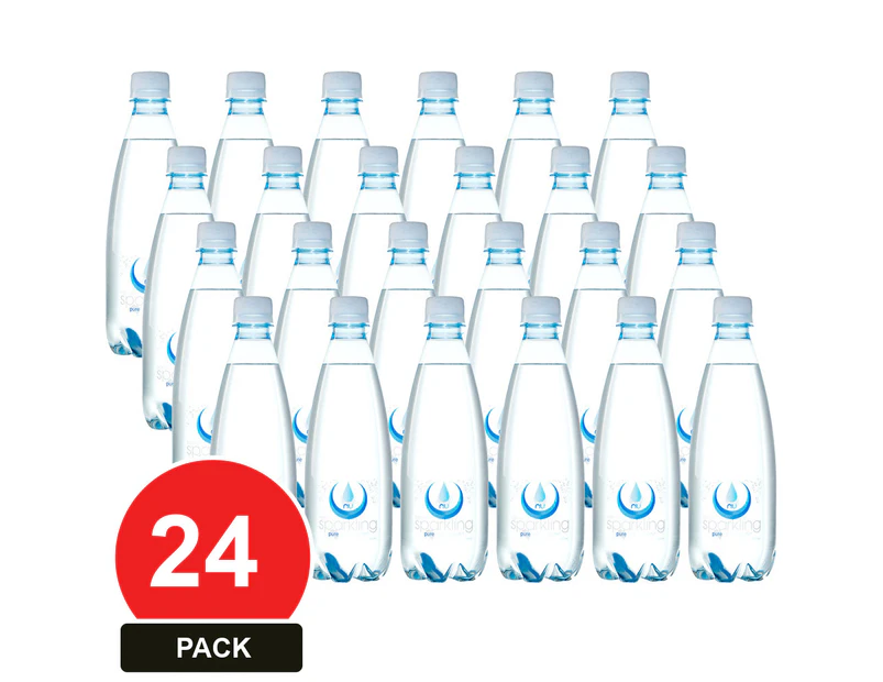 24 Pack, Nu-pure 500ml Lightly Sparkling Water 24pk