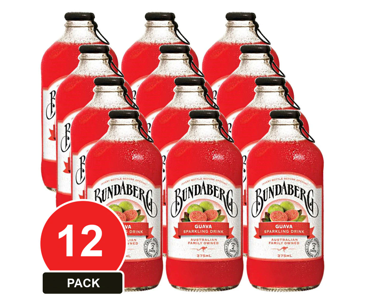 12 Pack, Bundaberg 375ml Guava