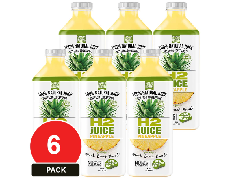 6 Pack, H2juice 1.25l Pineapple