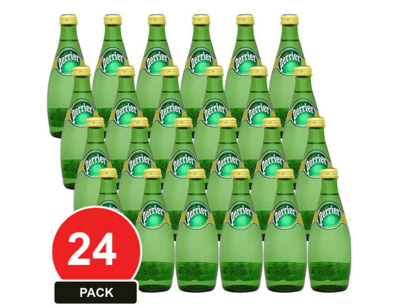 24 Pack, Perrier 330ml Sparkling Mineral Water