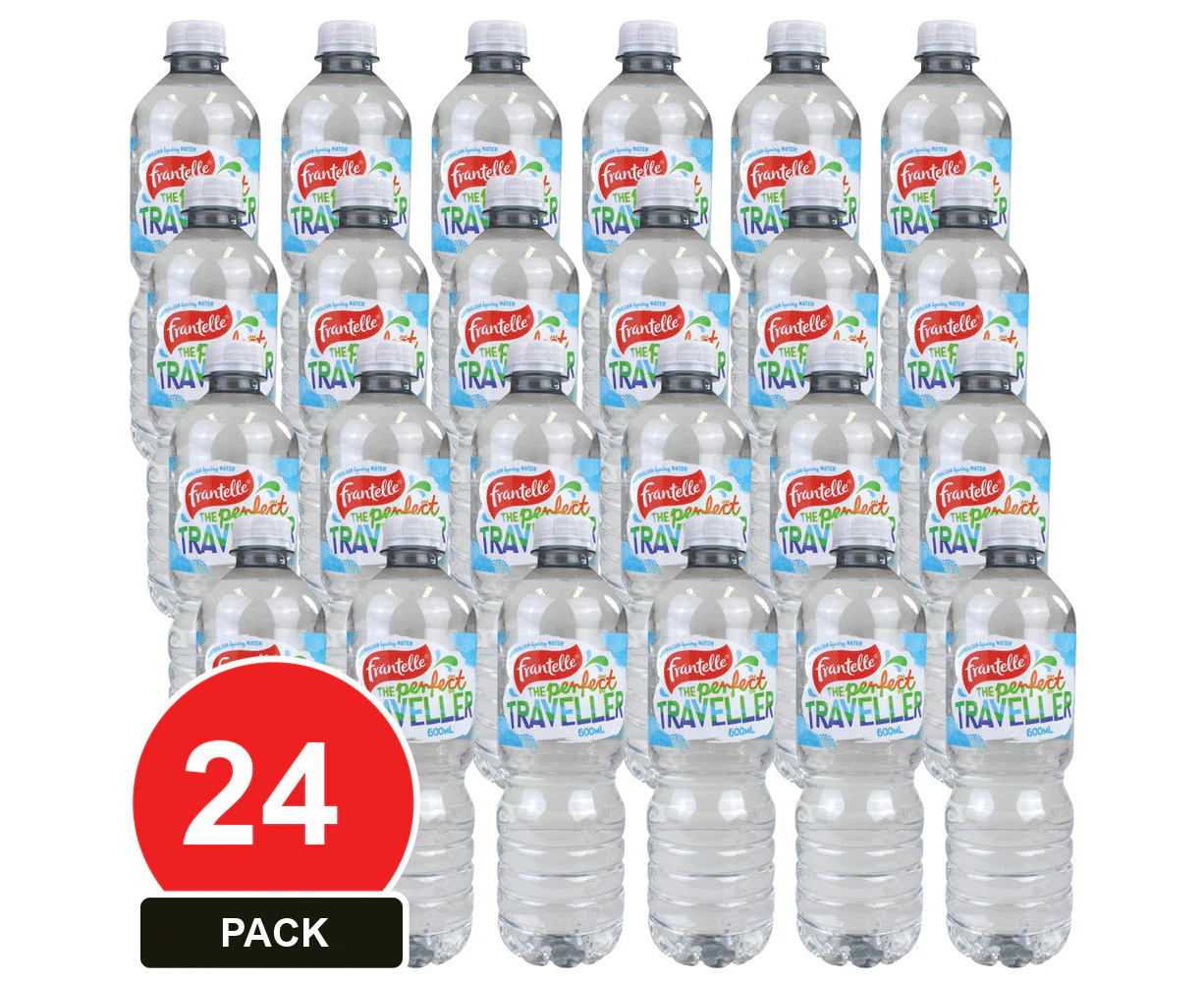 24 Pack, Frantelle 600ml Spring Water (24 Pack)