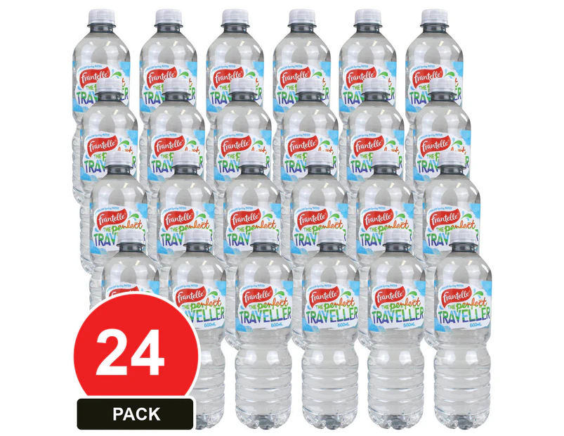 24 Pack, Frantelle 600ml Spring Water (24 Pack)