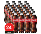 24 Pack, Coca Cola 600ml Coke No Sugar