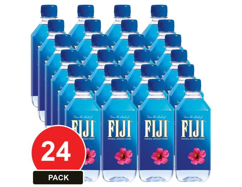 24 Pack, Fiji Water 500ml Natural Artesian Water