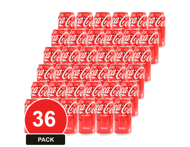 36 Pack, Coca Cola 375ml Coke 36pk