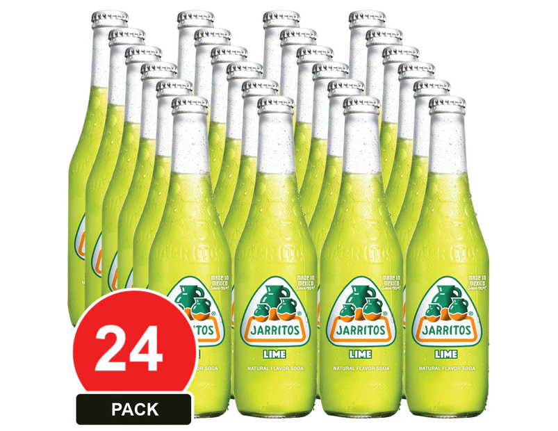 24 Pack, Jarritos 370ml Lime Lemon