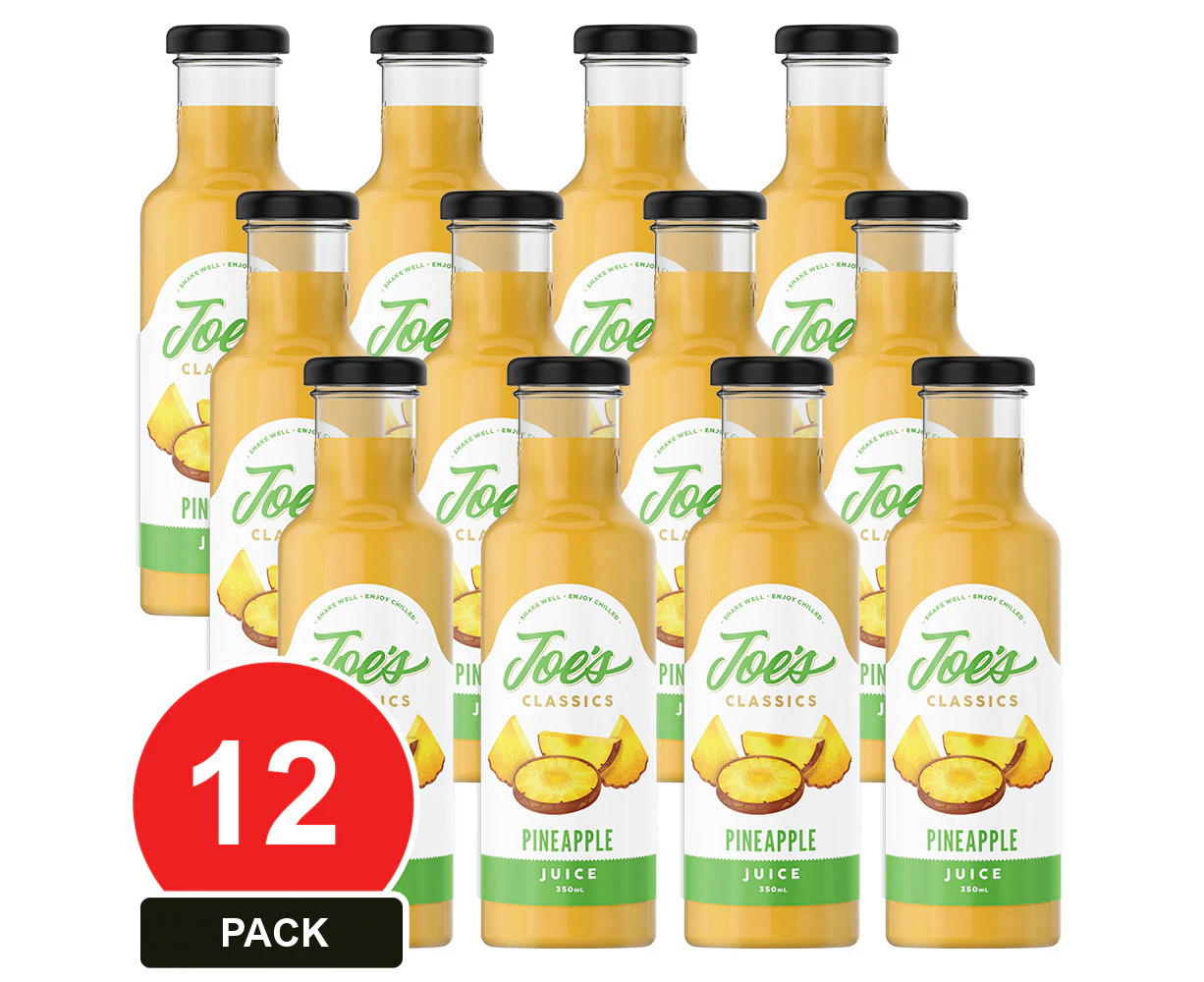 12 Pack, Joe's Classics 350ml Pineapple Juice