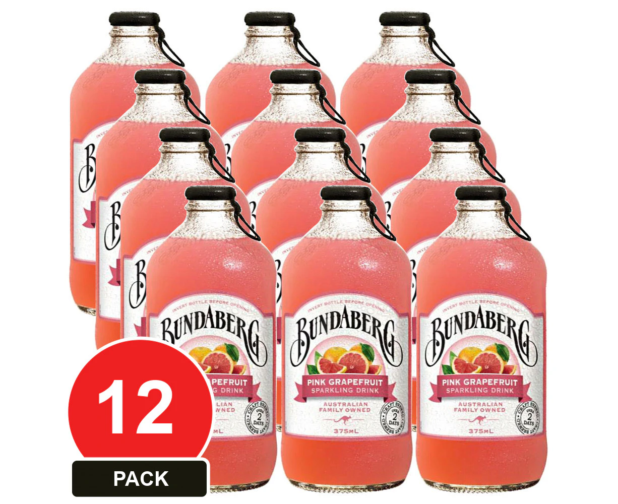 12 Pack, Bundaberg 375ml Pink Grapefruit