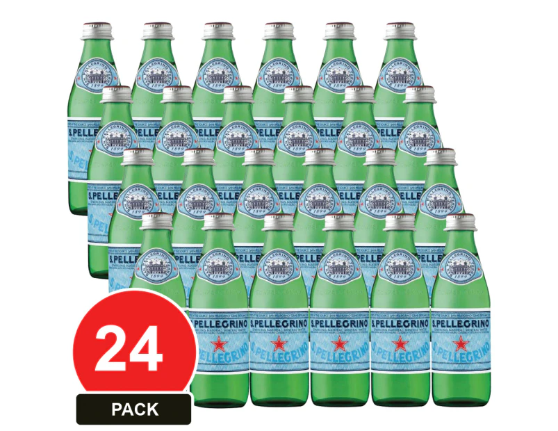 24 Pack, San Pellegrino 250ml Glass Sparkling Mineral Water