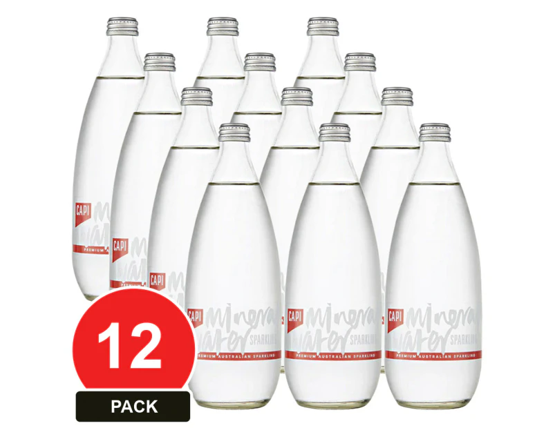 12 Pack, Capi 750ml Sparkling Mineral Water