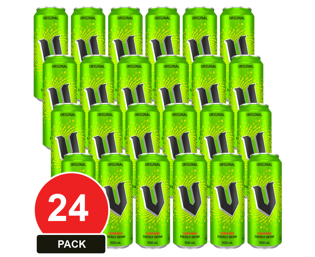 24 Pack, V 500ml Cans Energy Drink