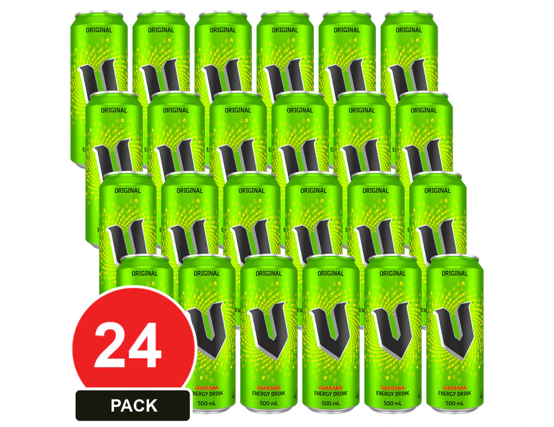 24 Pack, V 500ml Cans Energy Drink