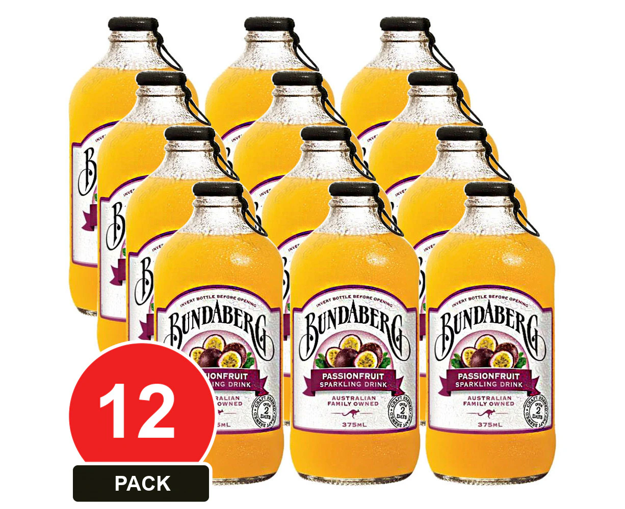 12 Pack, Bundaberg 375ml Passionfruit