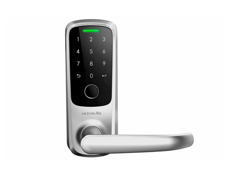 Ultraloq Latch 5 Fingerprint WiFi Smart Lock - Satin Nickel