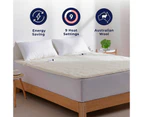 Dreamaker Australian Wool Fleece Electric Blanket - Queen Bed