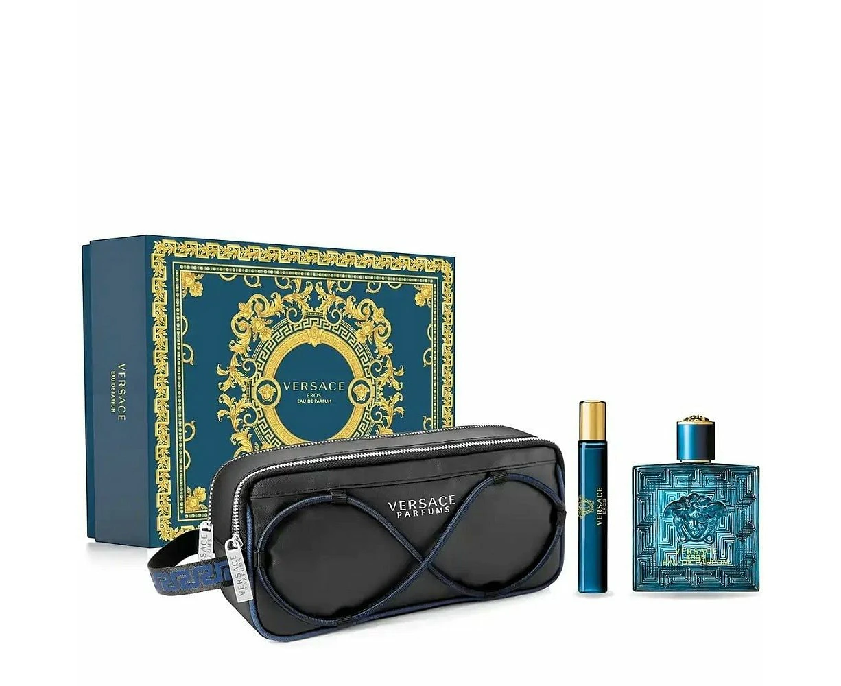 Versace Eros 3 Piece 100ml Eau De Parfum