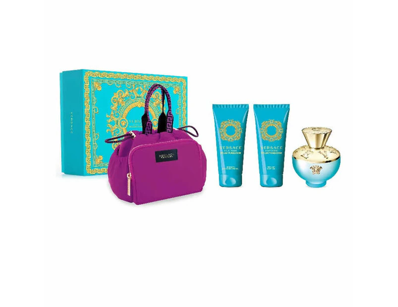 Versace Dylan Turquoise EDT 100ml 4 Piece Gift Set