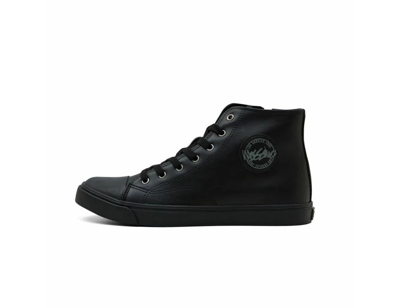 Mens Mossimo PU Hi Top Sneaker - Isaac - Black