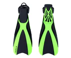 Pro-Dive Premium Open Heel Dive Fins Green M-L / US9-12
