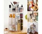 360 Rotating Acrylic Makeup Organiser Cosmetics Brush Holder - Clear