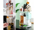 360 Rotating Acrylic Makeup Organiser Cosmetics Brush Holder - Clear