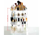 360 Rotating Acrylic Makeup Organiser Cosmetics Brush Holder - Clear