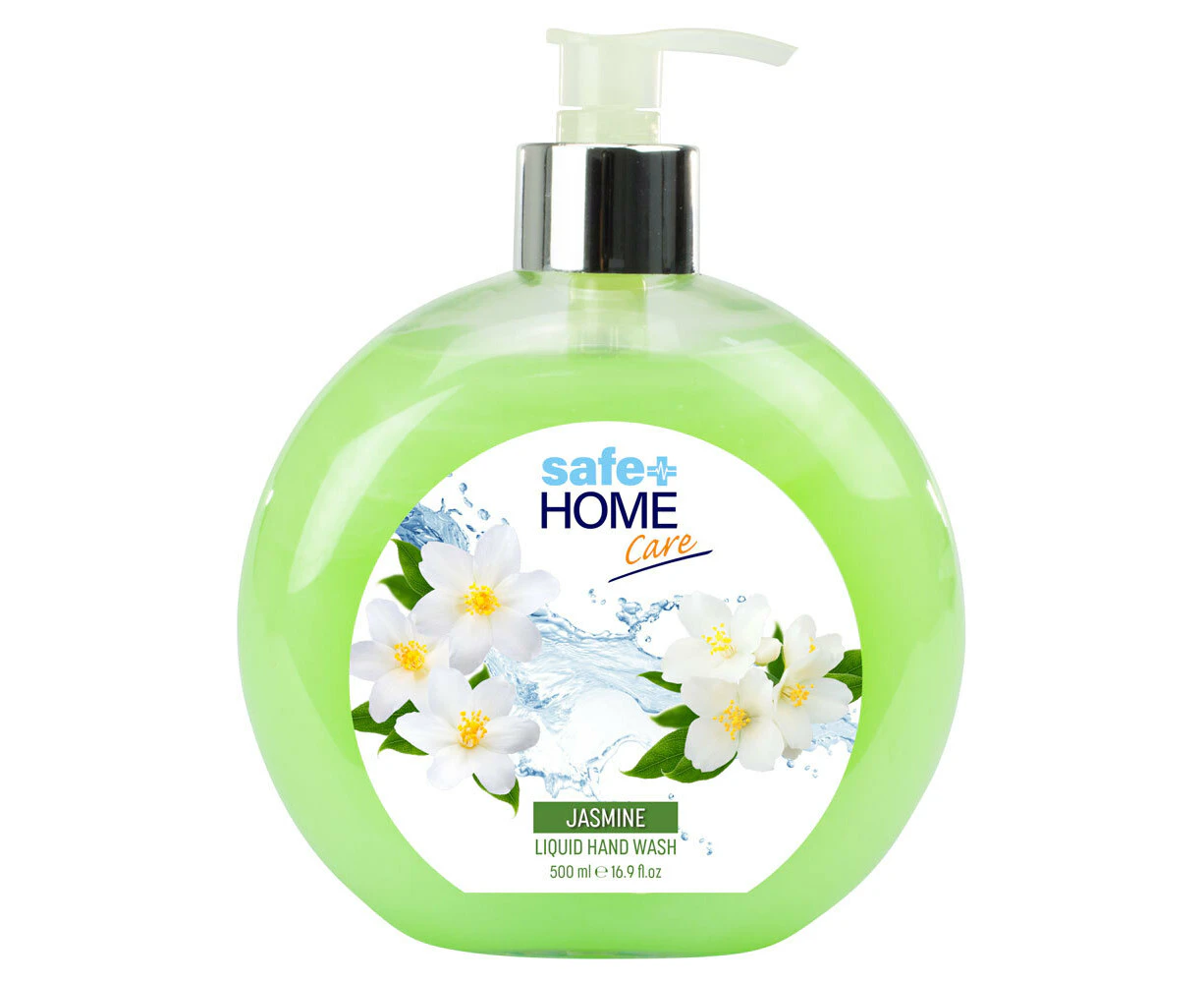 Safe Home Care Liquid Hand Soap Pump 500ml Jasmine