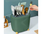 Multipurpose Universal Kitchen Knife Holder with Water Drainage - KNF0002GR8AU
