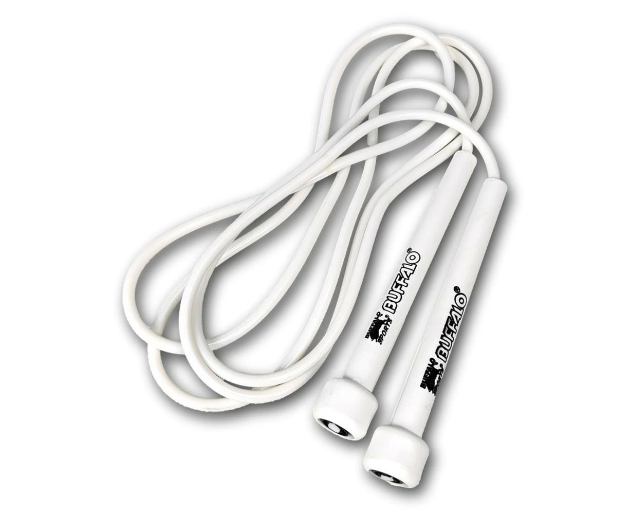 Buffalo Sports HEART Skipping Rope White Handles 2.1m