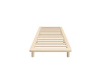 Oikiture Bed Frame Single Wooden Bed Base Solid Slats