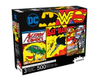 3x 500pc Aquarius DC Comics 35x48cm Jigsaw Puzzle Set Family Game Play 14y+